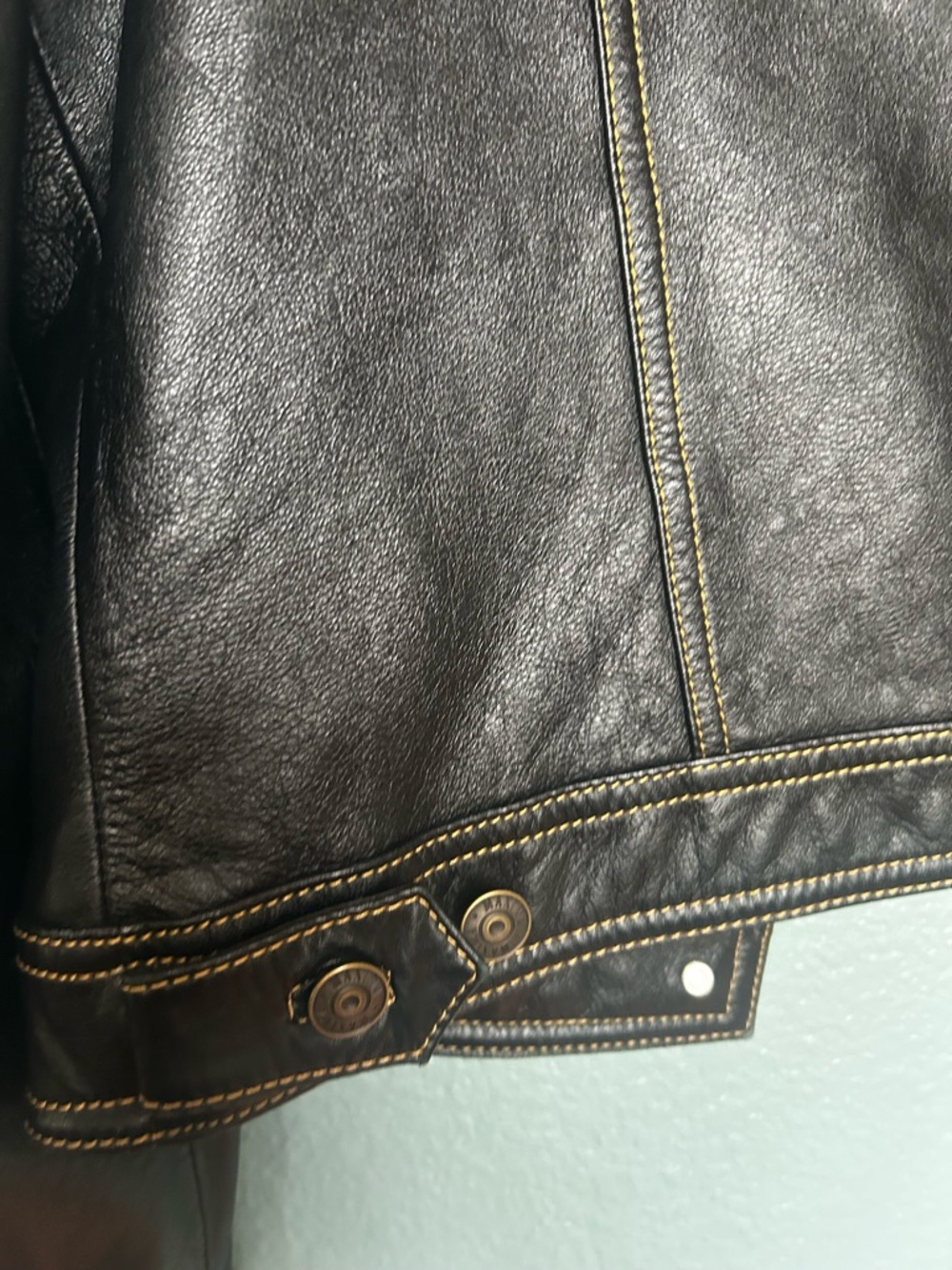 WILSON GENUINE LEATHER TRUKER JACKET - Picture 6 of 9